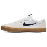 Nike SB Chron Solarsoft Skate Shoes - White/Obsidian-White-White
