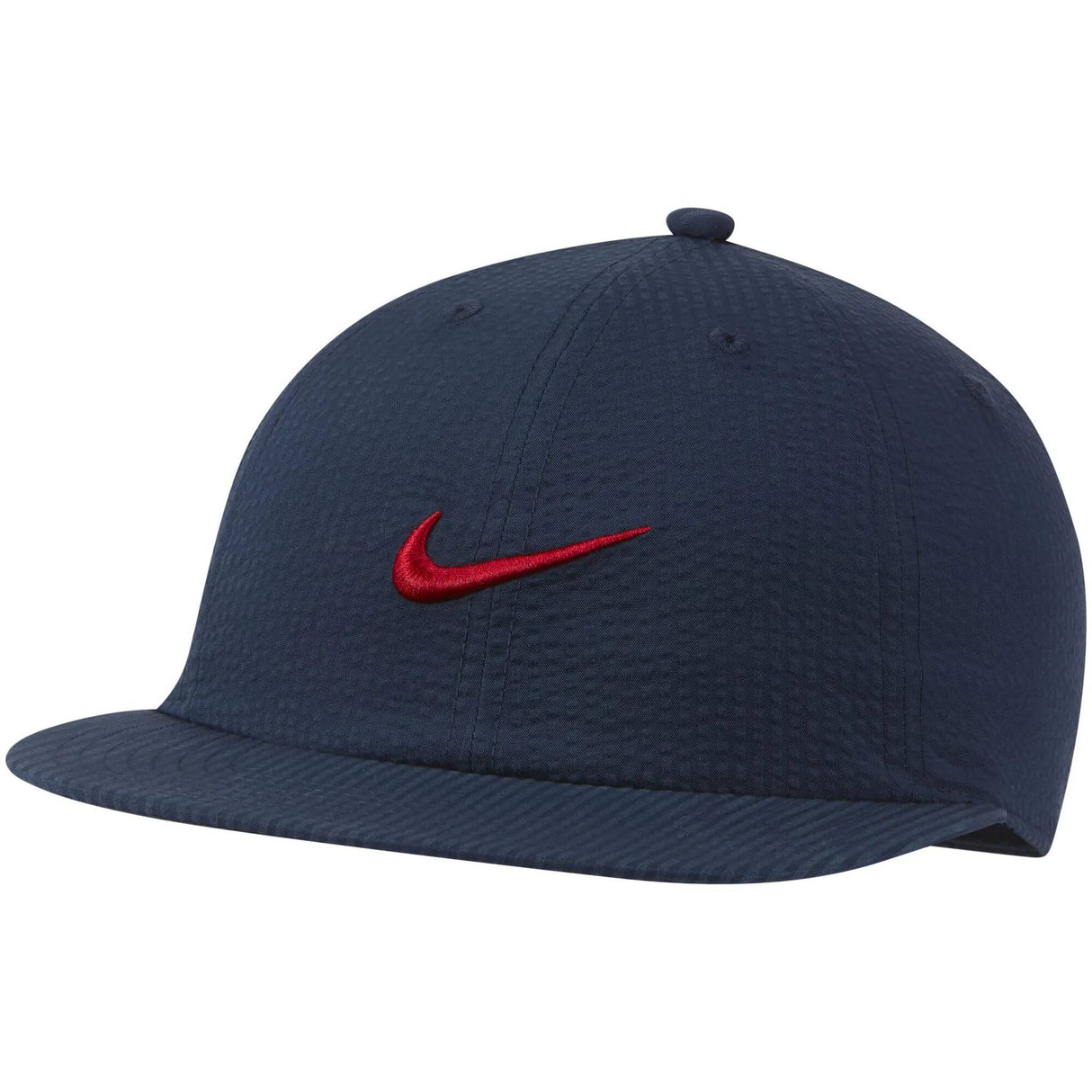 Nike SB Heritage86 Flatbill Seersucker Cap - Midnight Navy/University Red