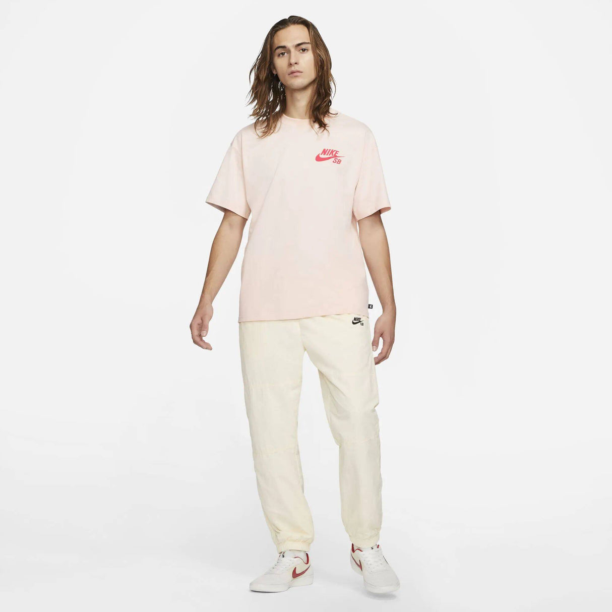 Nike SB Logo T Shirt - Orange Pearl/Light Fusion Red