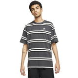 Nike SB Yarn Dyed Stripe T Shirt - Dark Smoke Grey