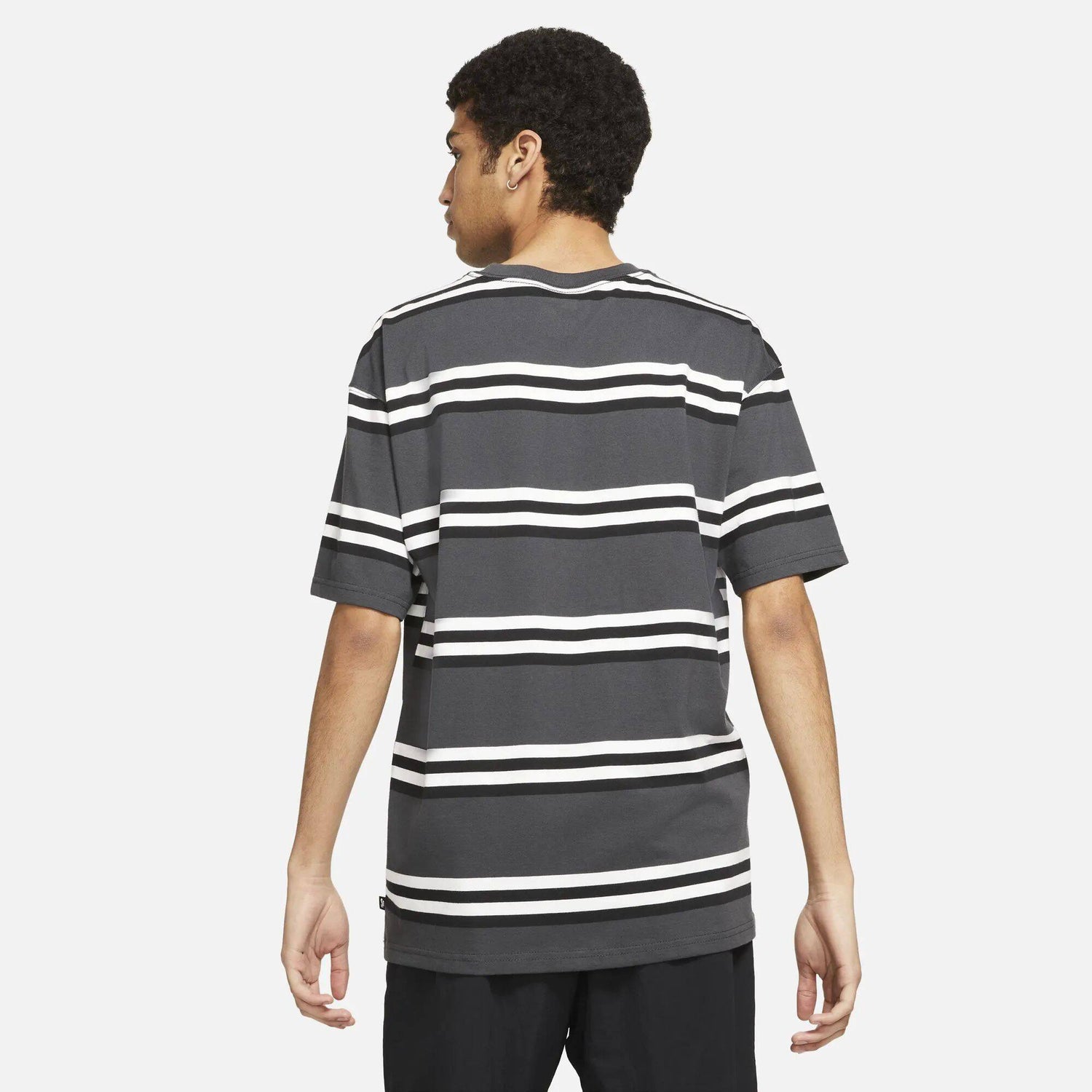 Nike SB Yarn Dyed Stripe T Shirt - Dark Smoke Grey
