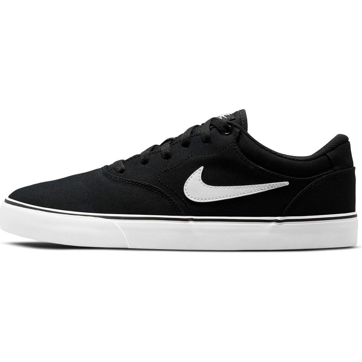 Nike SB Chron 2 Canvas Skate Shoes - Black/White-Black