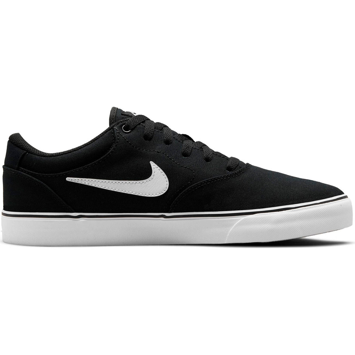 Nike SB Chron 2 Canvas Skate Shoes - Black/White-Black