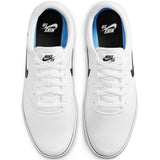 Nike SB Chron 2 Canvas Skate Shoes - White/Black-White