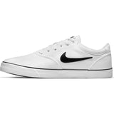 Nike SB Chron 2 Canvas Skate Shoes - White/Black-White