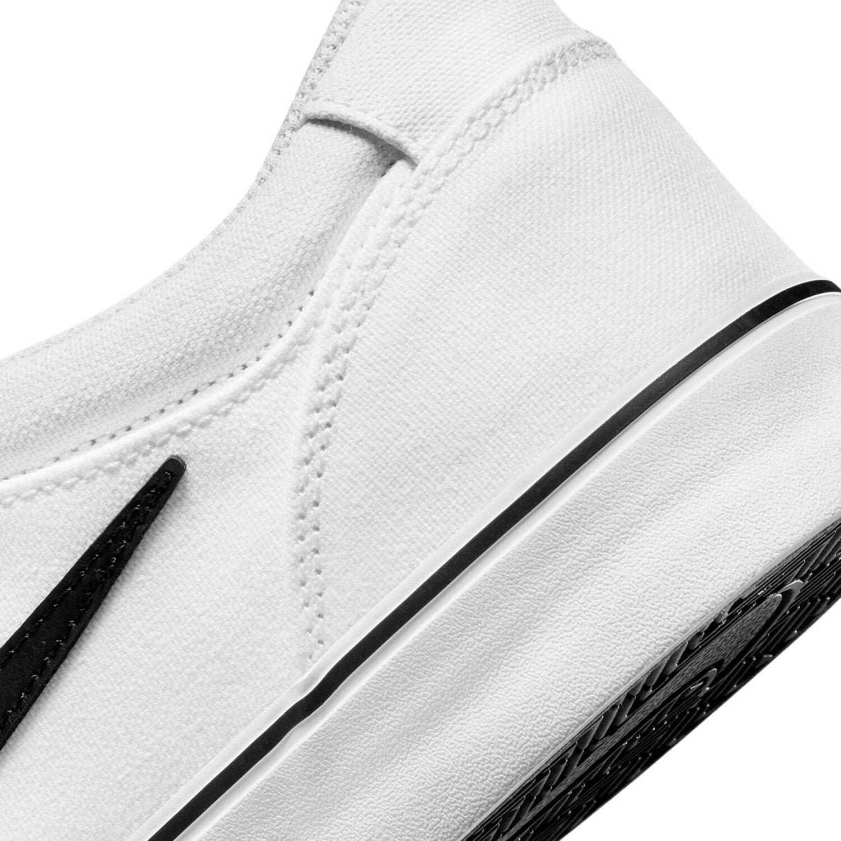 Nike SB Chron 2 Canvas Skate Shoes - White/Black-White