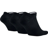 Nike SB Essential No Show Socks - Black/White Lrg