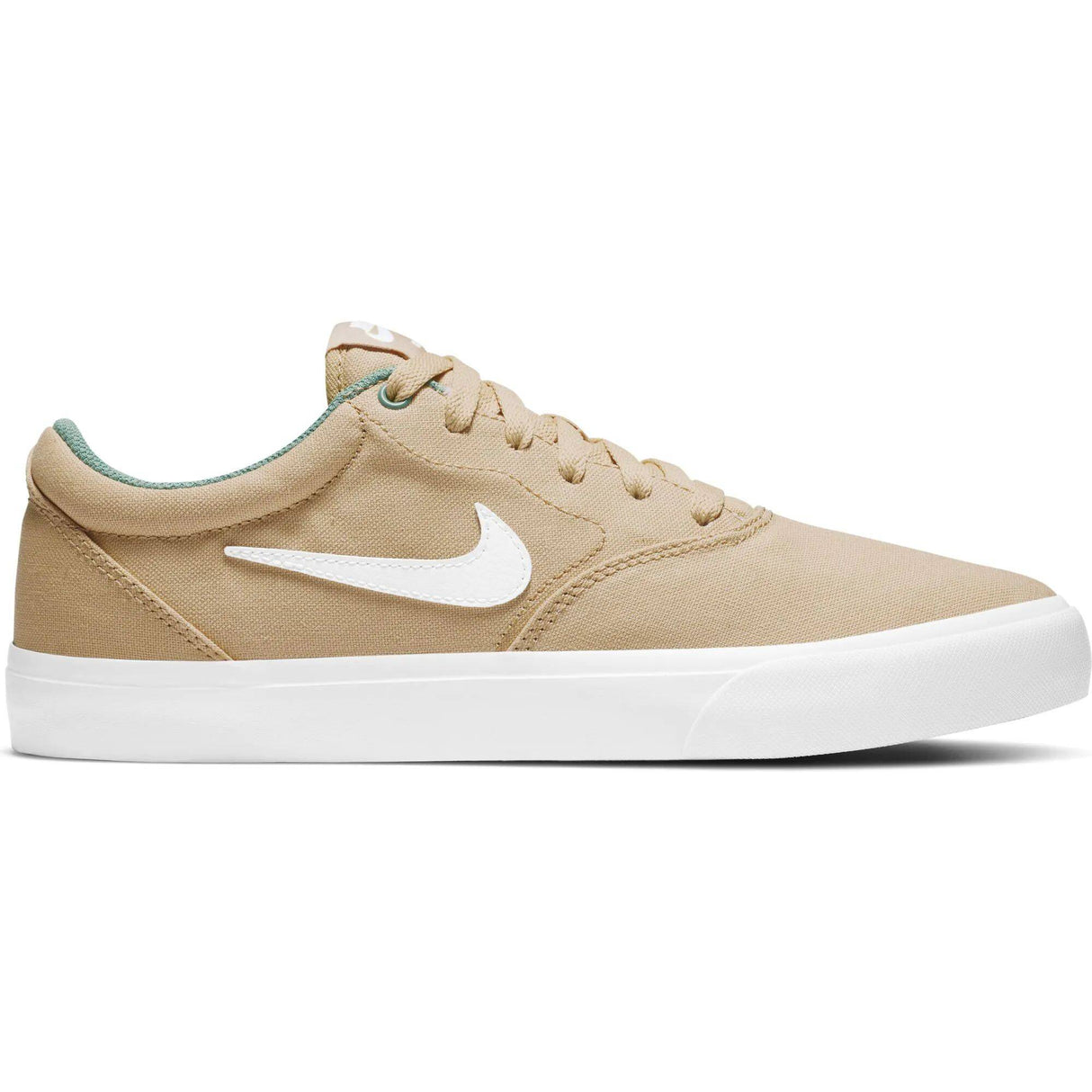 Nike SB Charge Canvas Skate Shoes - Sesame/White-Healing Jade-White