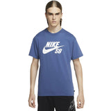 Nike SB Logo T Shirt - Mystery Navy/White