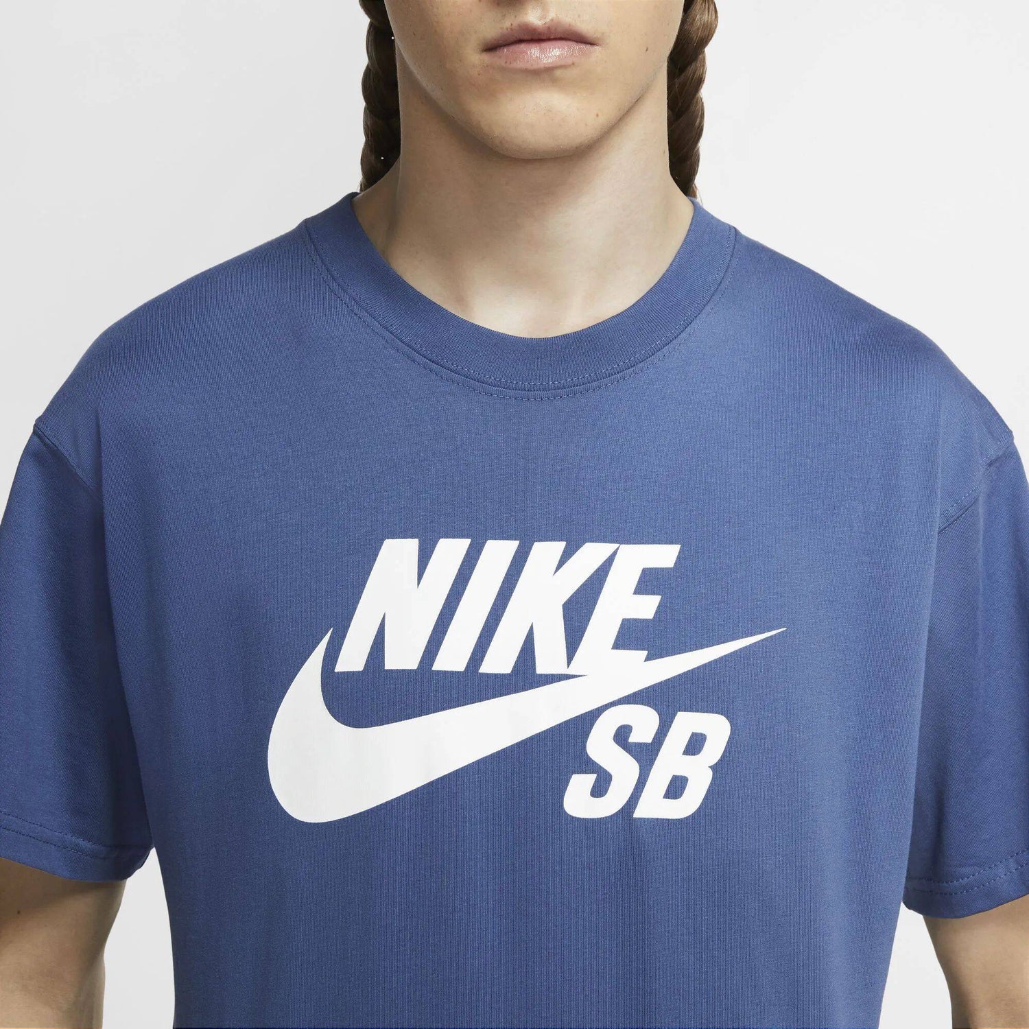 Nike SB Logo T Shirt - Mystery Navy/White