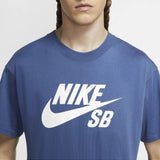 Nike SB Logo T Shirt - Mystery Navy/White
