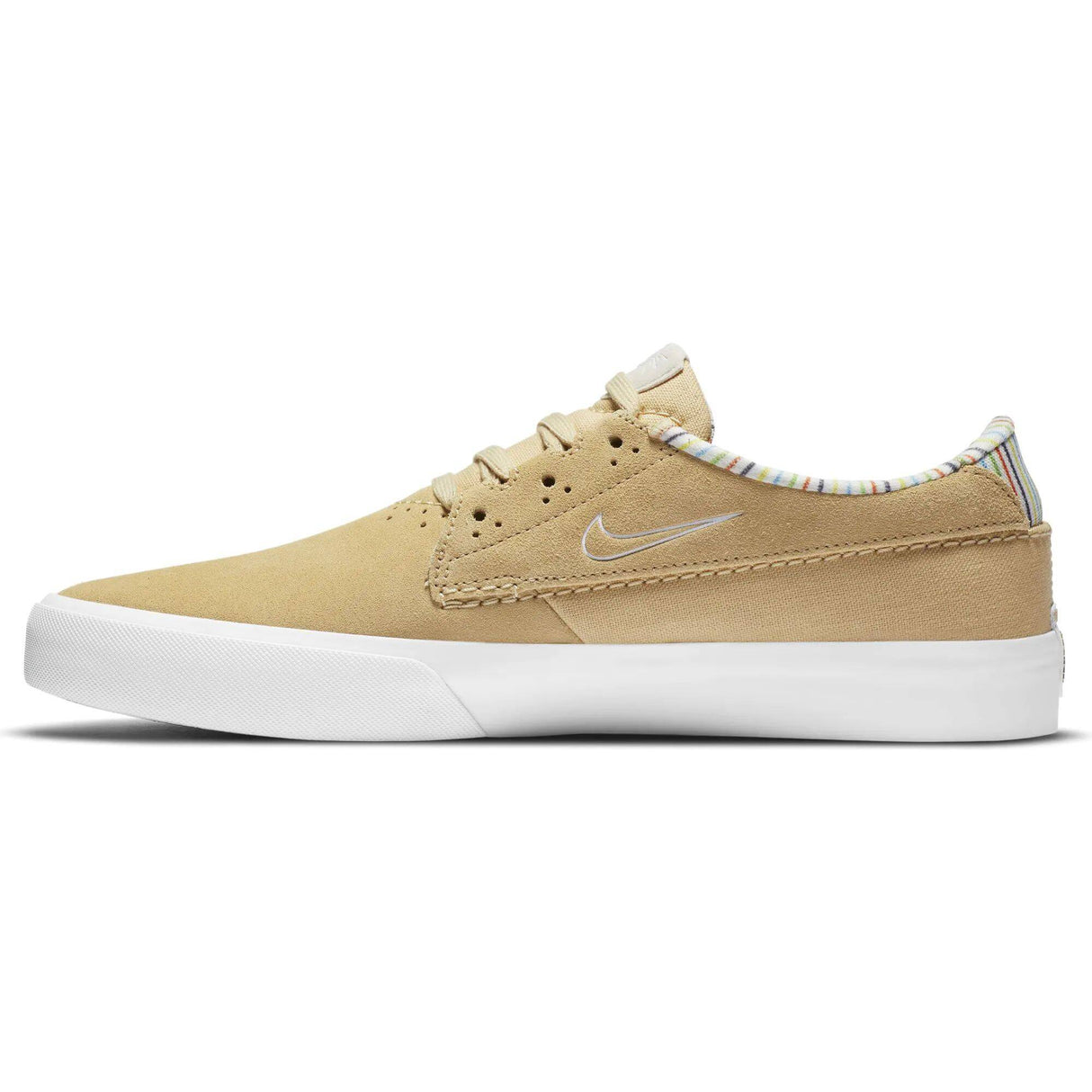 Nike SB Shane (Worldwide Stripes Pack) Skate Shoes - Sesame/White-Lt Orewood Brown