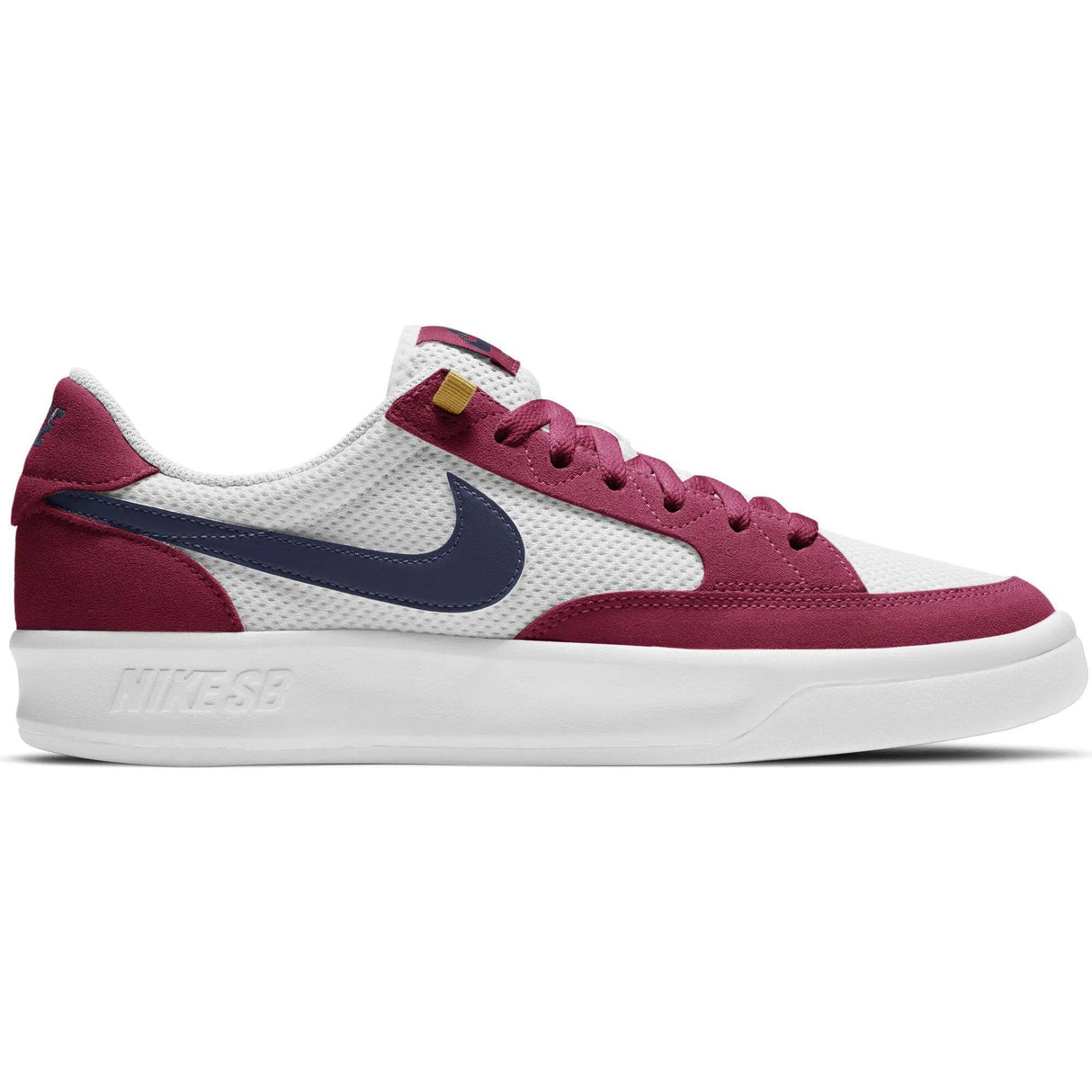 Nike SB Adversary Skate Shoes - Pomegranate/Midnight Navy-Pollen-White
