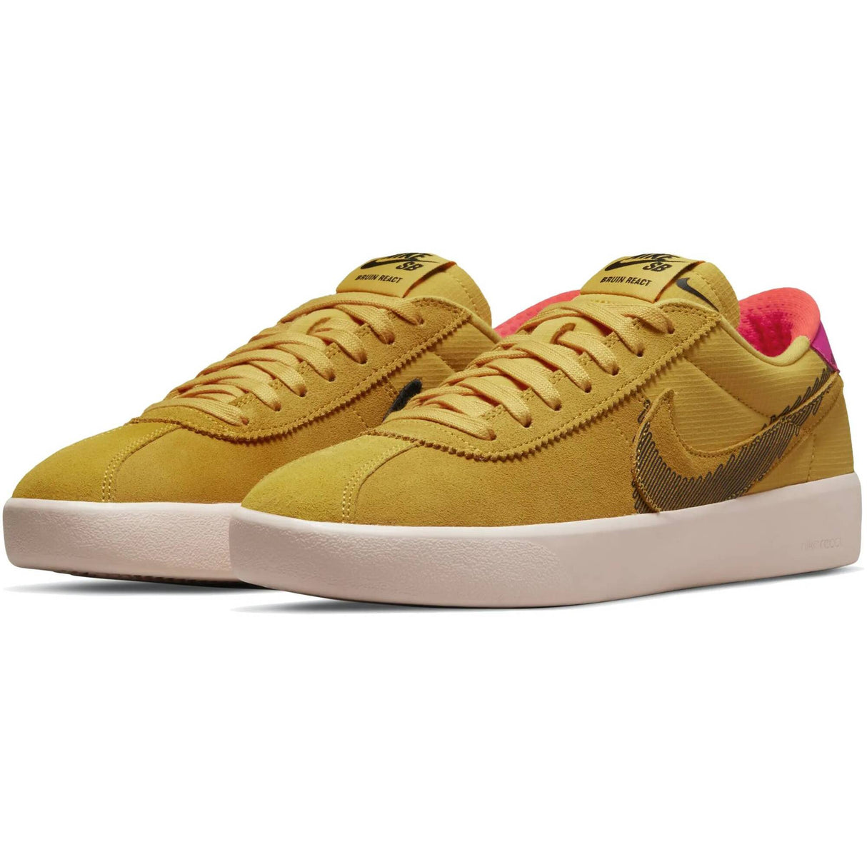 Nike SB Bruin React T Skate Shoes - Pollen/Black-Pale Coral