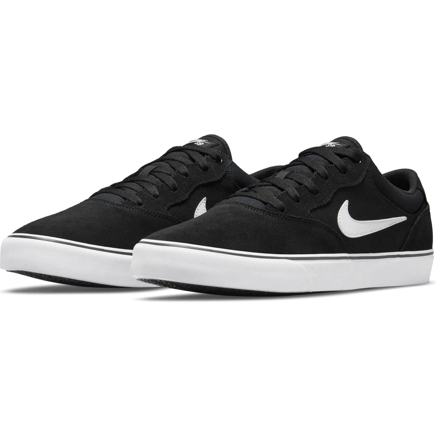 Nike SB Chron 2 Skate Shoes - Black/White-Black