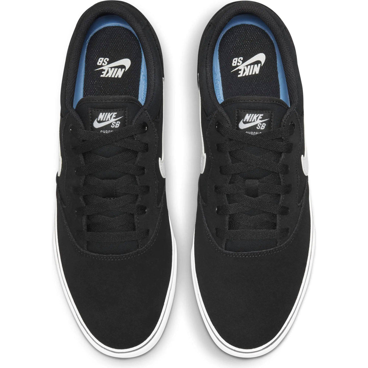 Nike SB Chron 2 Skate Shoes - Black/White-Black