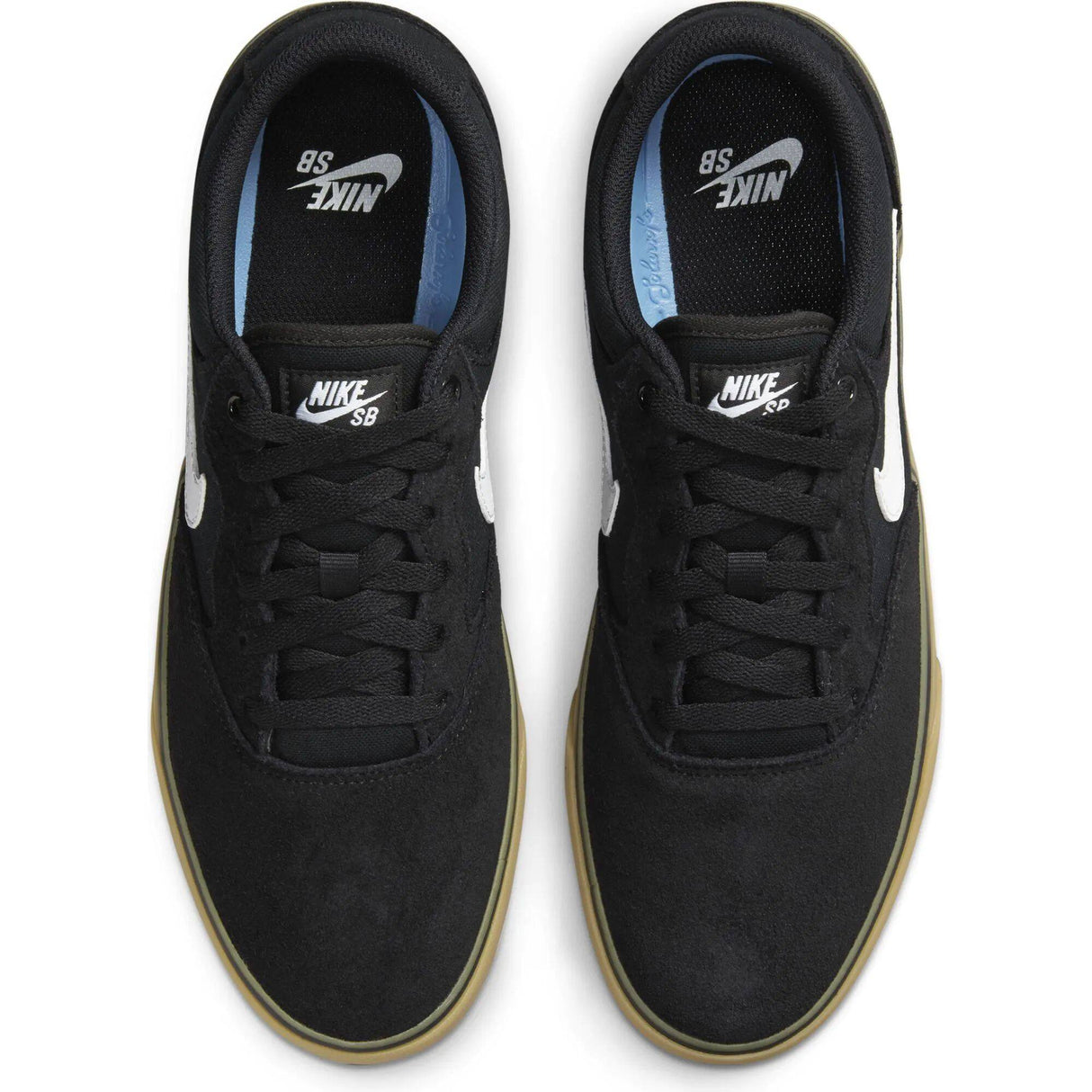 Nike SB Chron 2 Skate Shoes - Black/White-Black-Gum Light Brown