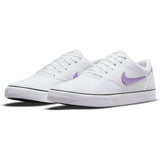 Nike SB Chron 2 Canvas Skate Shoes - White/Lilac-White-Black