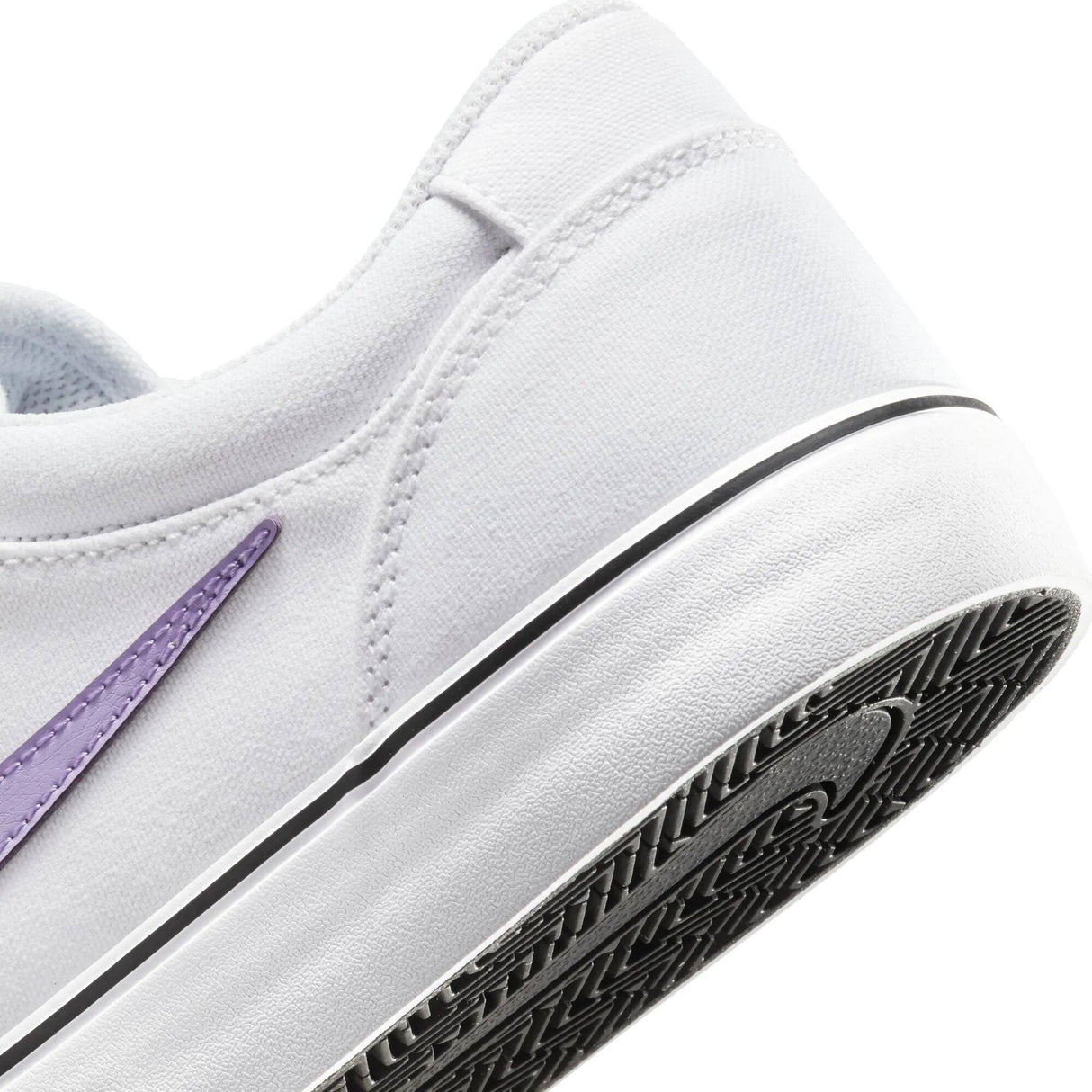 Nike SB Chron 2 Canvas Skate Shoes - White/Lilac-White-Black