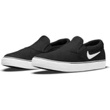 Nike SB Chron 2 Slip Skate Shoes - Black/White-Black-Black