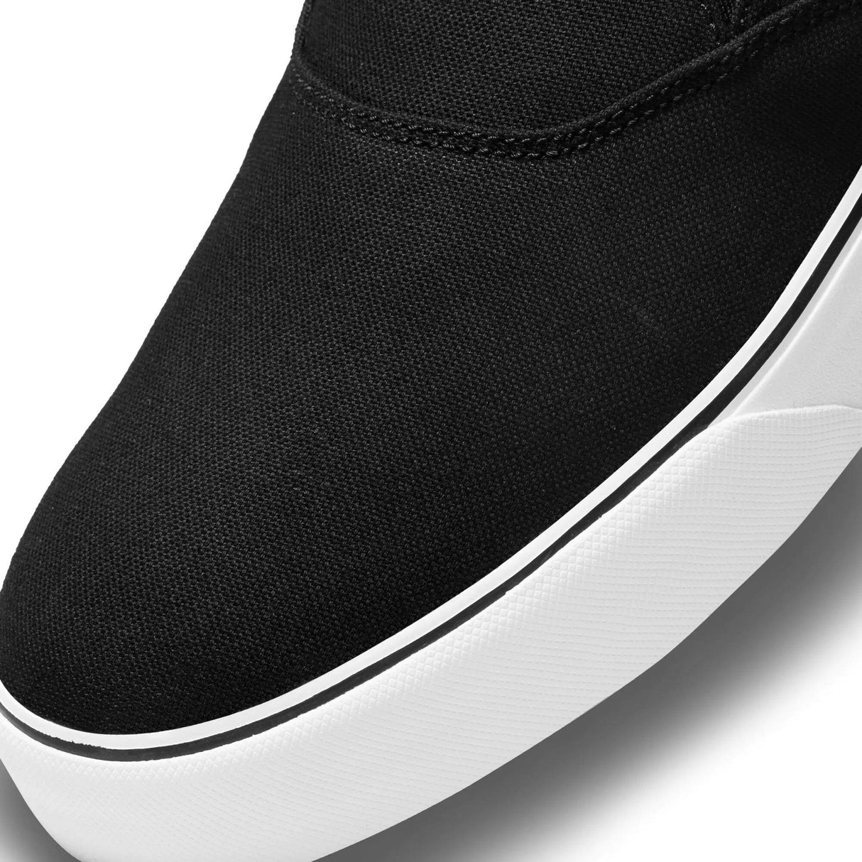 Nike SB Chron 2 Slip Skate Shoes - Black/White-Black-Black