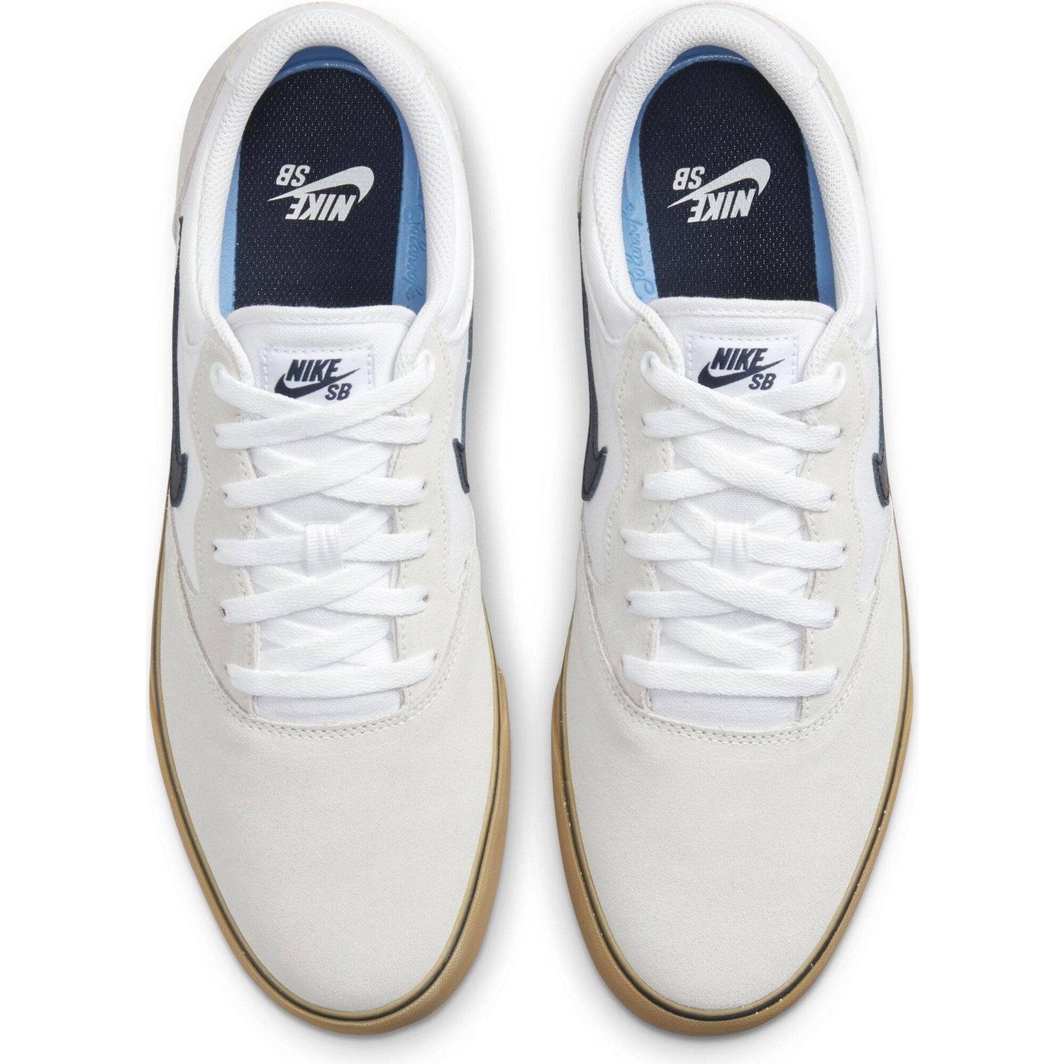 Nike SB Chron 2 Skate Shoes - White/Obsidian-White-Gum Light Brown