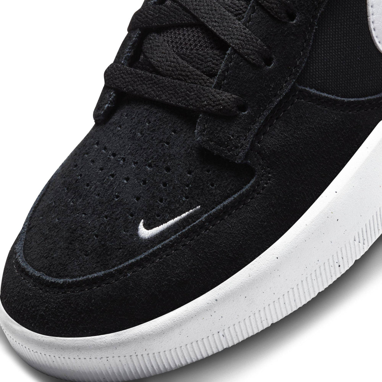 Nike SB Force 58 Skate Shoes - Black/White-Black