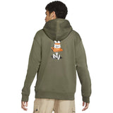Nike SB GFX Graphic Hoodie - Cargo Khaki/Total Orange