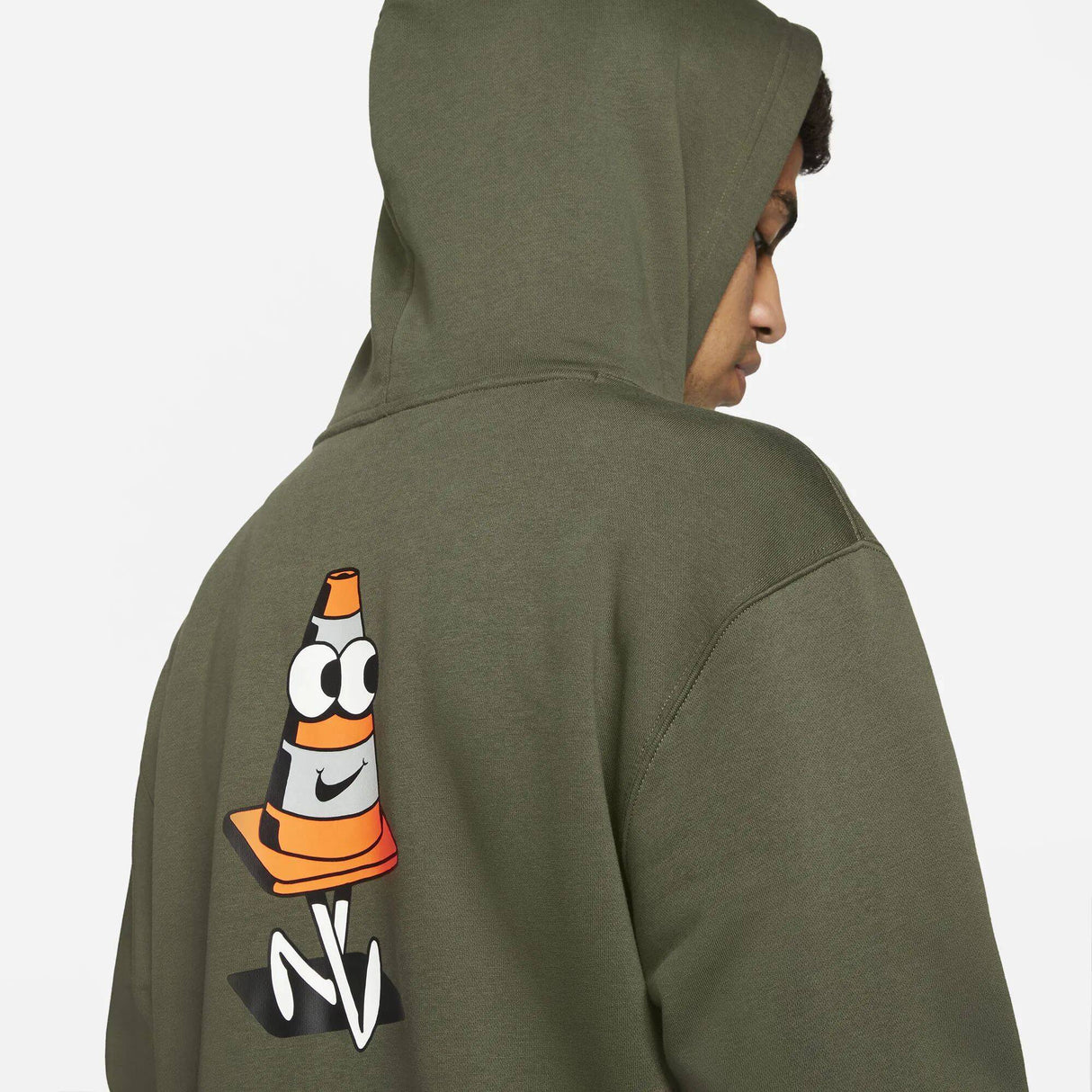 Nike SB GFX Graphic Hoodie - Cargo Khaki/Total Orange