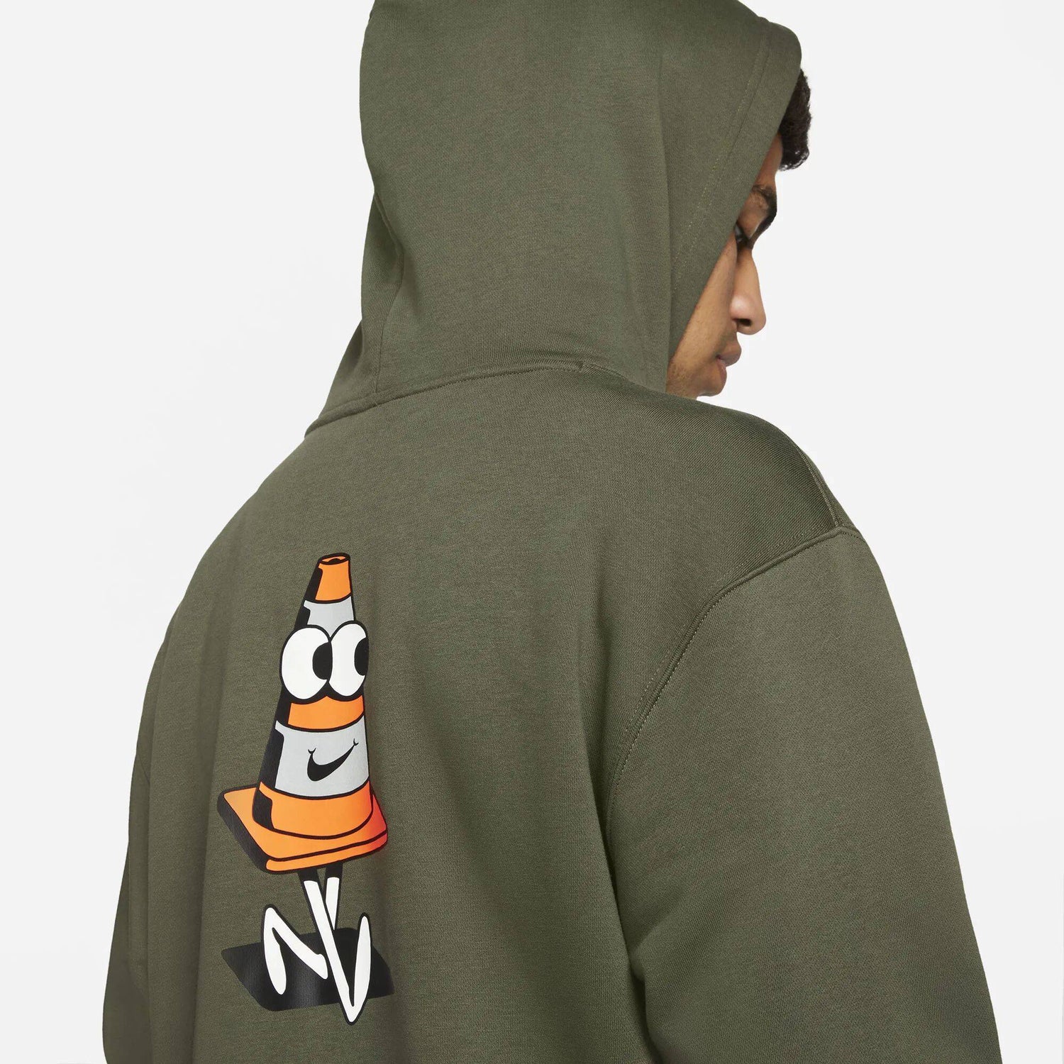 Nike SB GFX Graphic Hoodie - Cargo Khaki/Total Orange