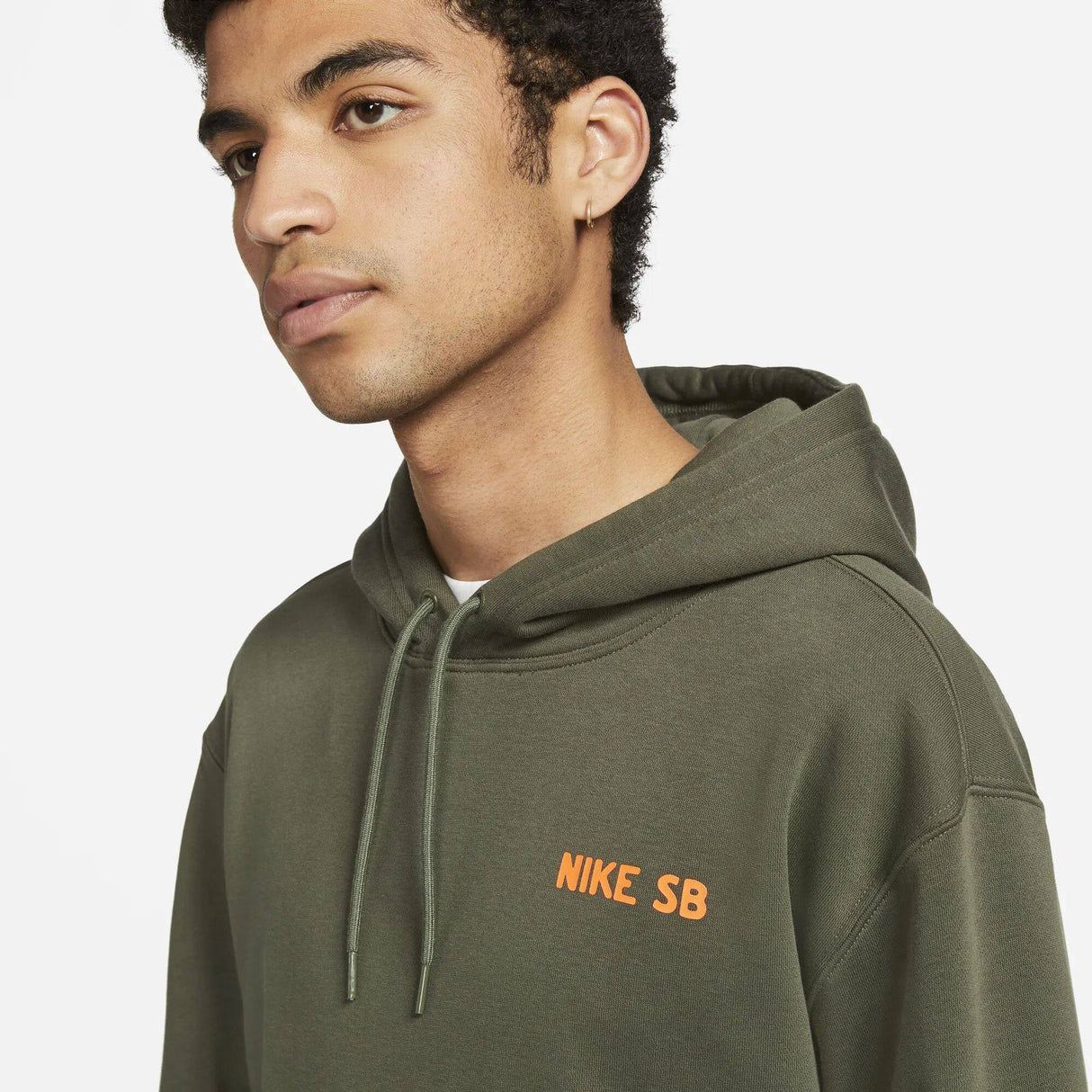 Nike SB GFX Graphic Hoodie - Cargo Khaki/Total Orange