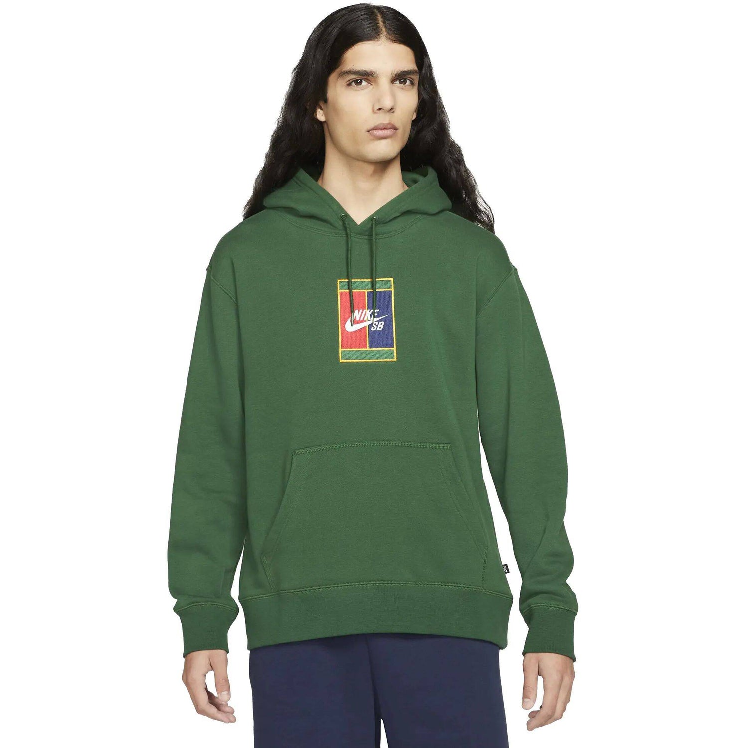 Nike SB GFX Graphic Hoodie - Gorge Green/Midnight Navy