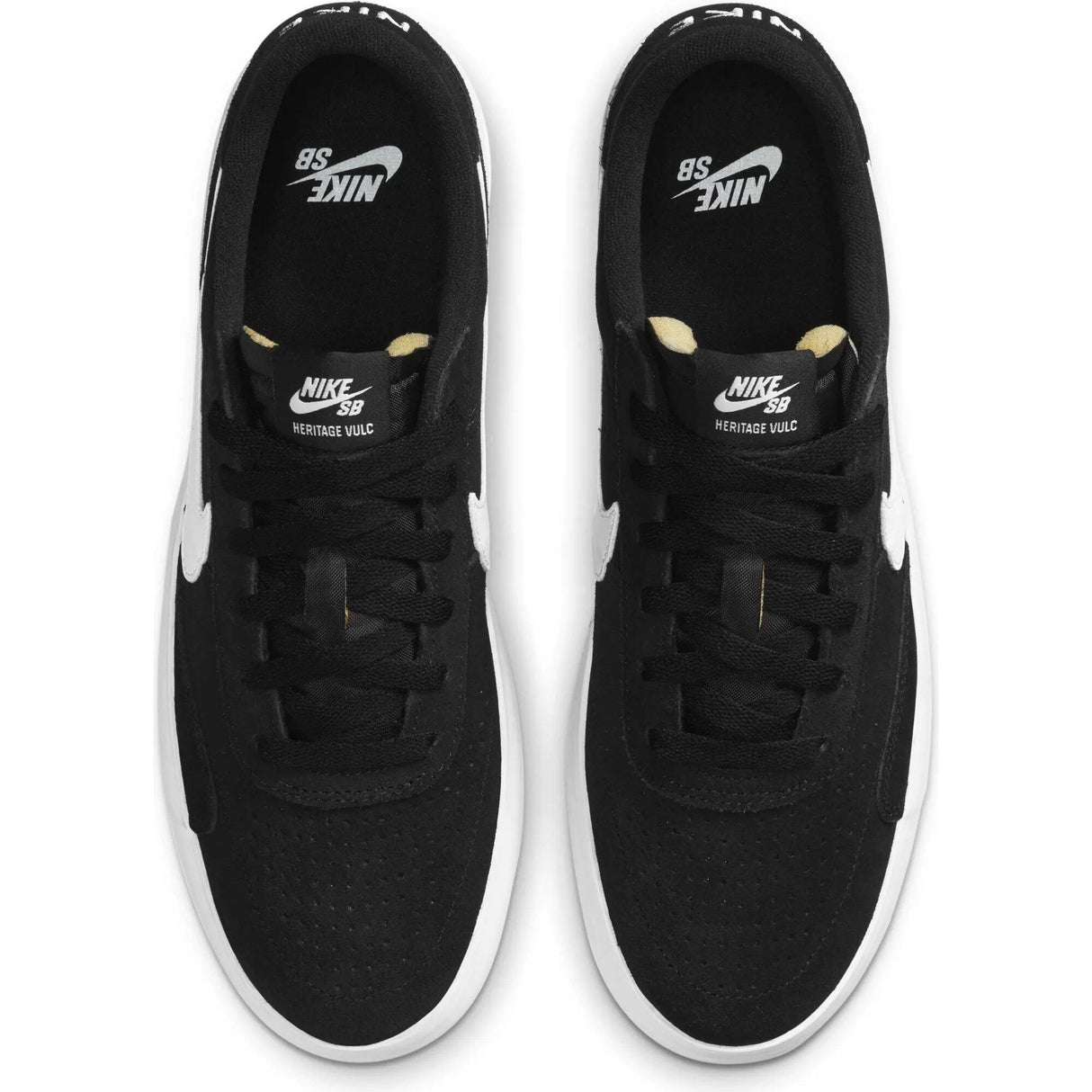 Nike SB Heritage Vulc Skate Shoes - Black/White-Black-White