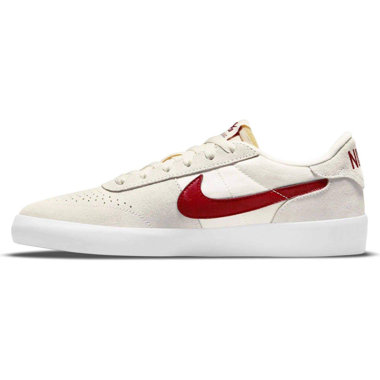 Nike SB Heritage Vulc Skate Shoes - Summit White/Gym Red-Summit White-White