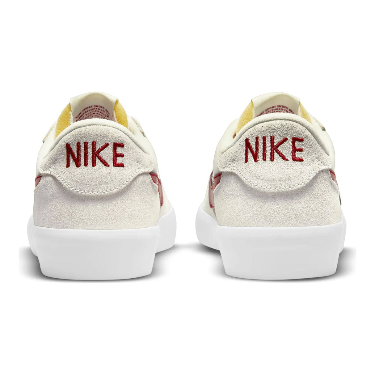 Nike SB Heritage Vulc Skate Shoes - Summit White/Gym Red-Summit White-White