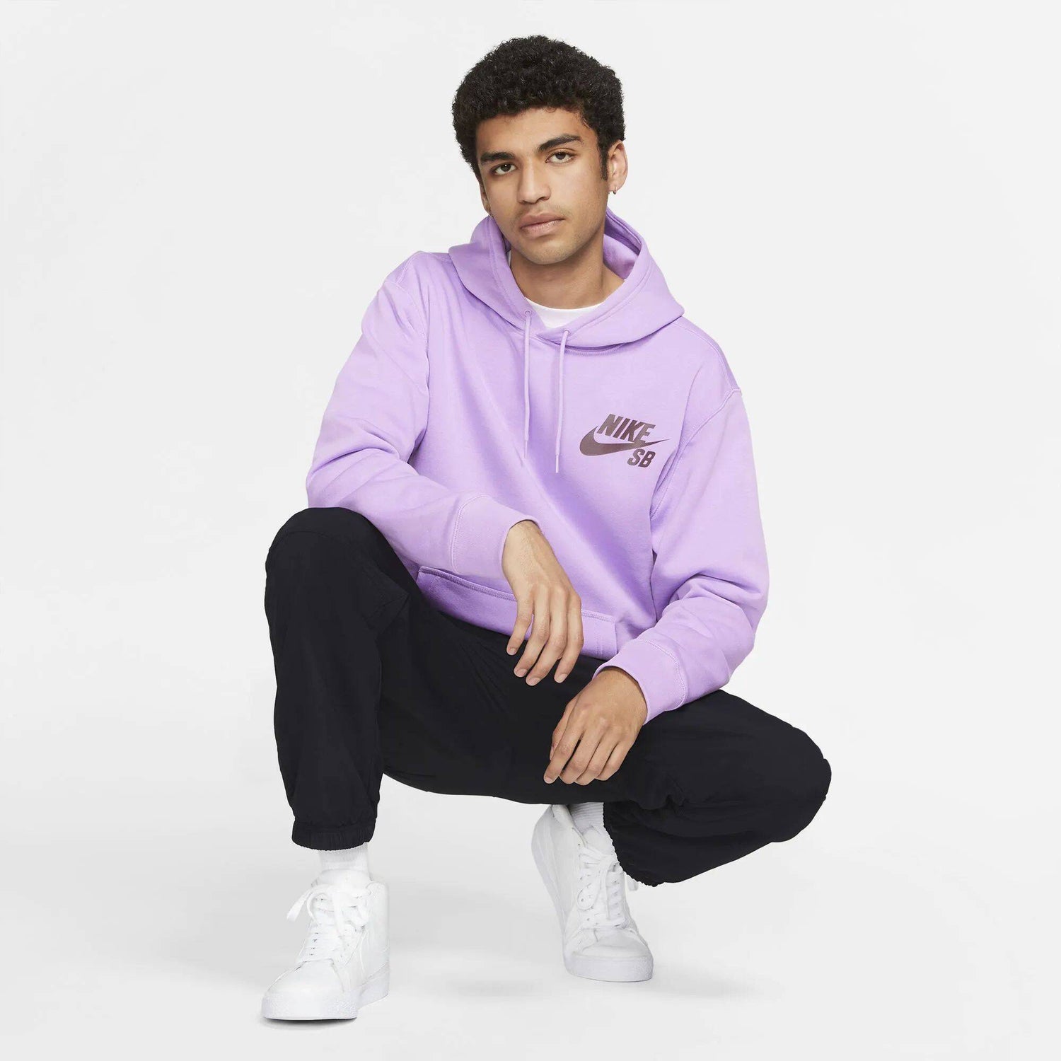 Nike SB Icon Essential Hoodie - Violet Star/Dark Wine