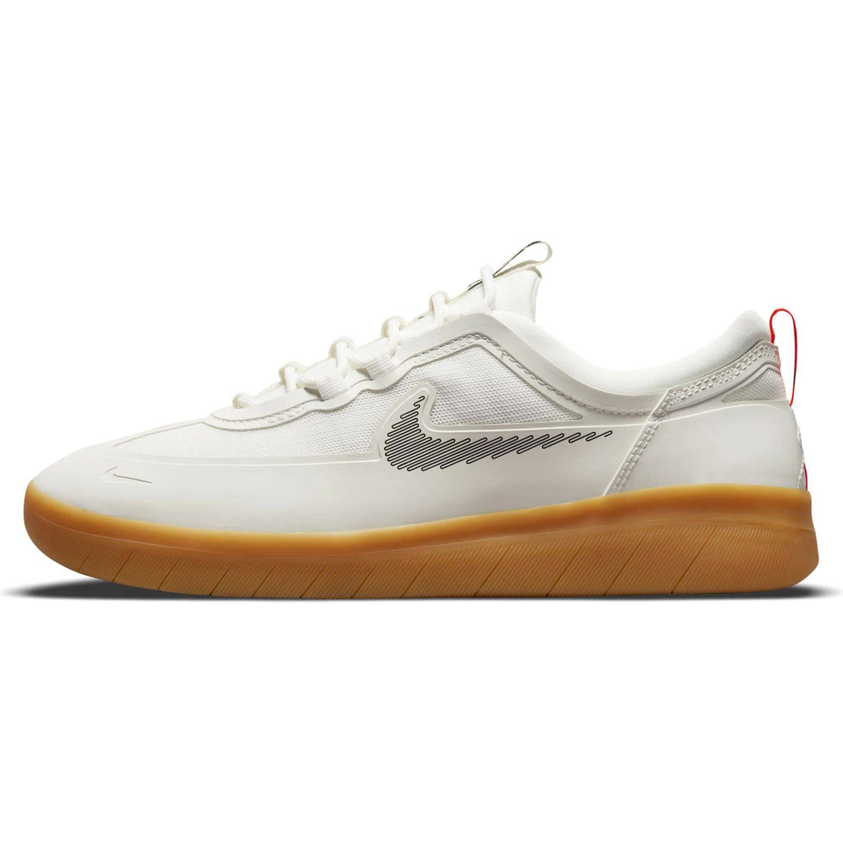 Nike SB Nyjah Free 2 Skate Shoes - Summit White/Black-Bright Crimson