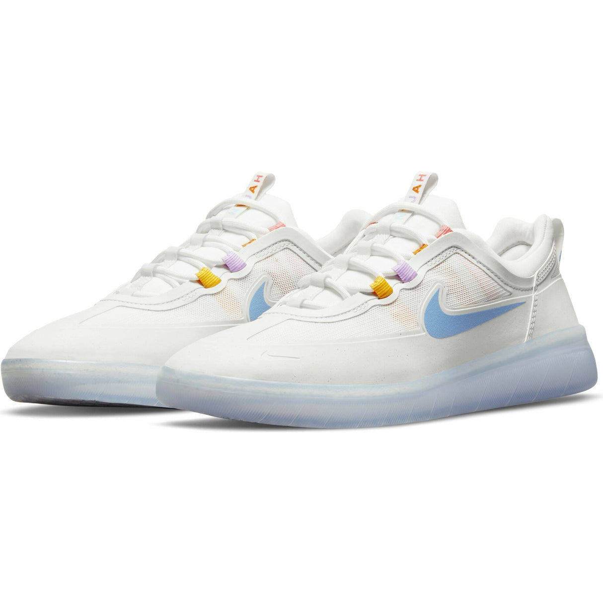Nike SB Nyjah Free 2 Skate Shoes - Summit White/Coast-Pink Salt-Lilac