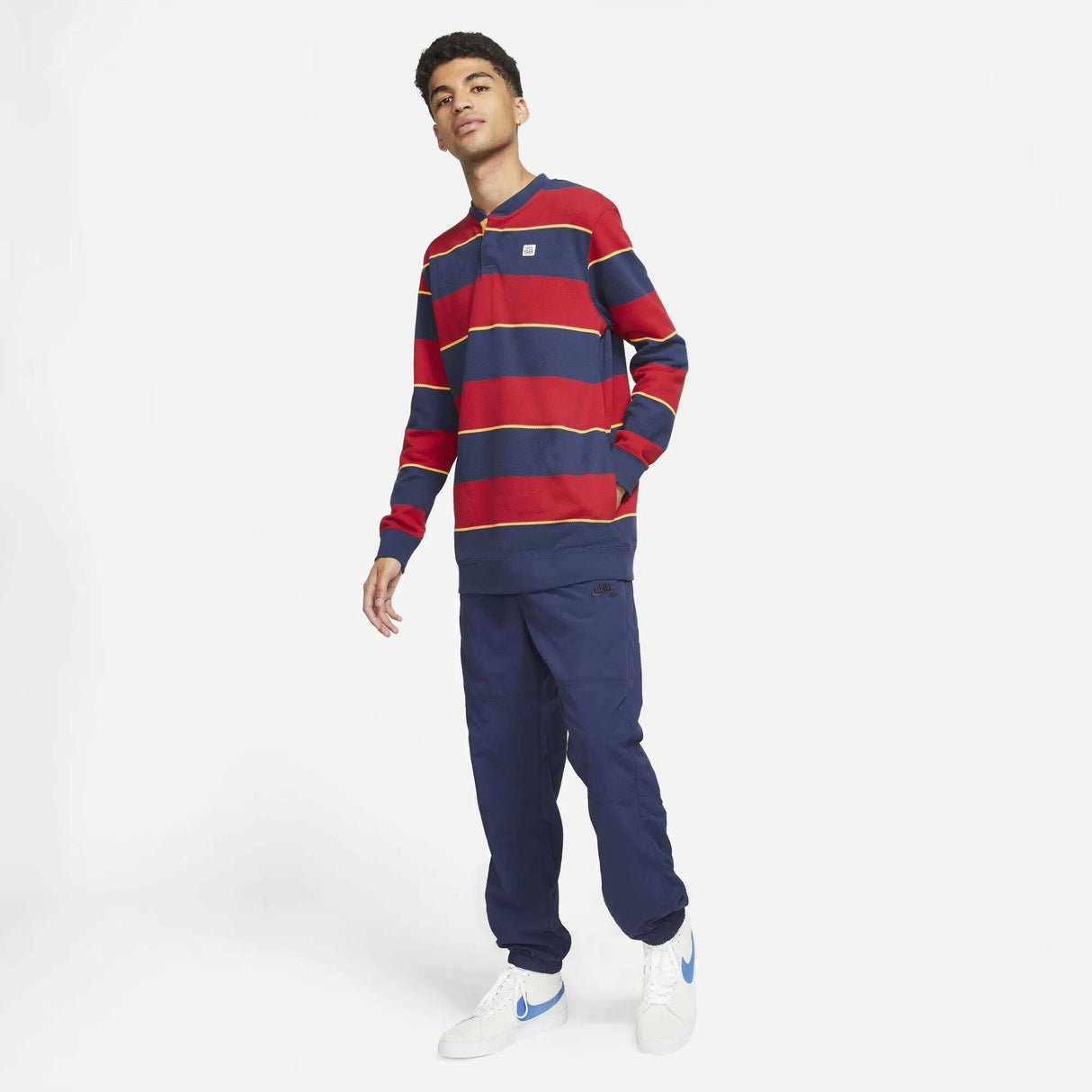 Nike SB Novelty Crew - Midnight Navy/Gym Red/Pollen