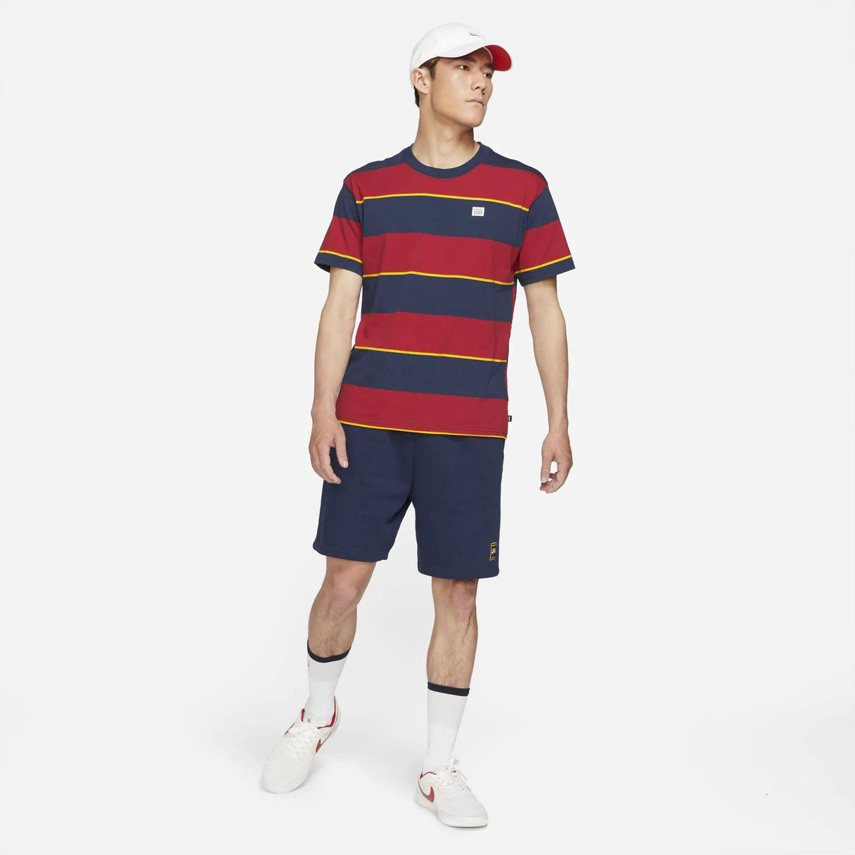 Nike SB Striped T Shirt - Midnight Navy