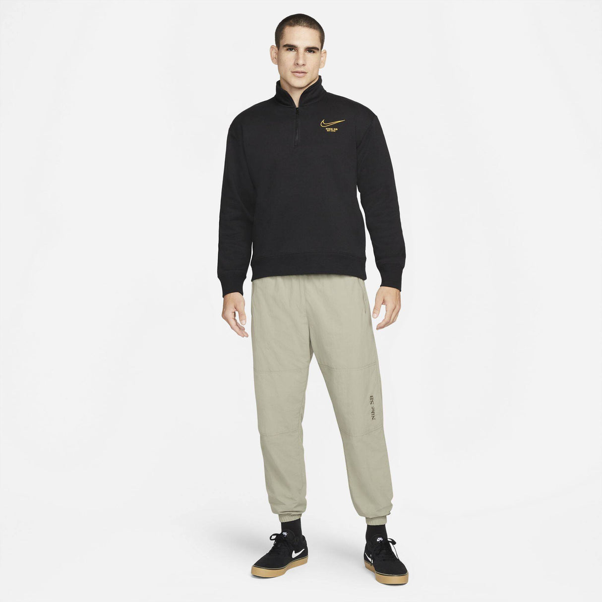 Nike SB Graphic HZ 1/2-Zip Fleece - Black/Gold