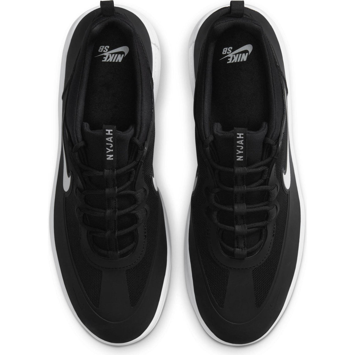 Nike SB Nyjah Free 2 Skate Shoes - Black/White-Black-Black