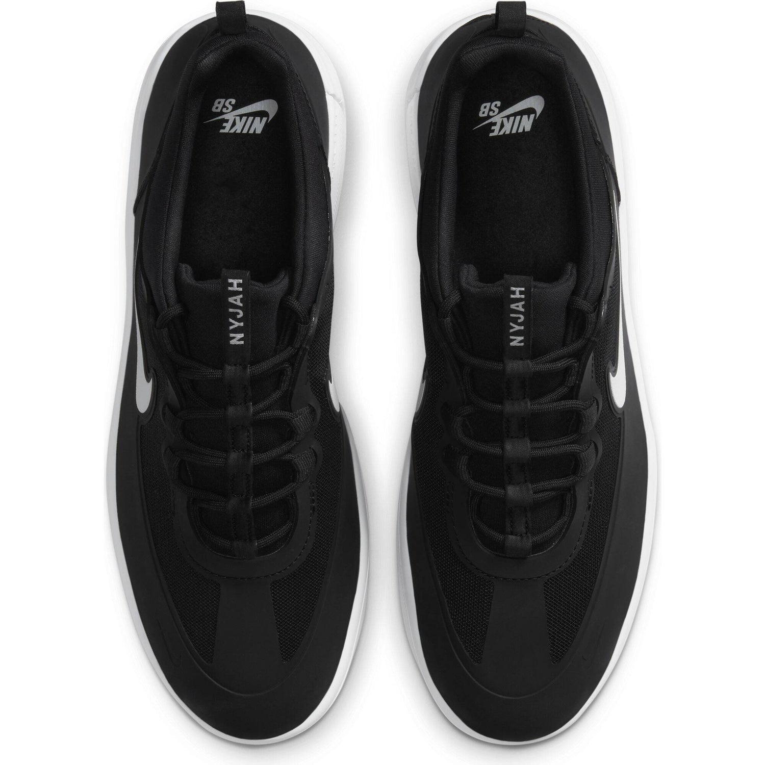 Nike SB Nyjah Free 2 Skate Shoes - Black/White-Black-Black
