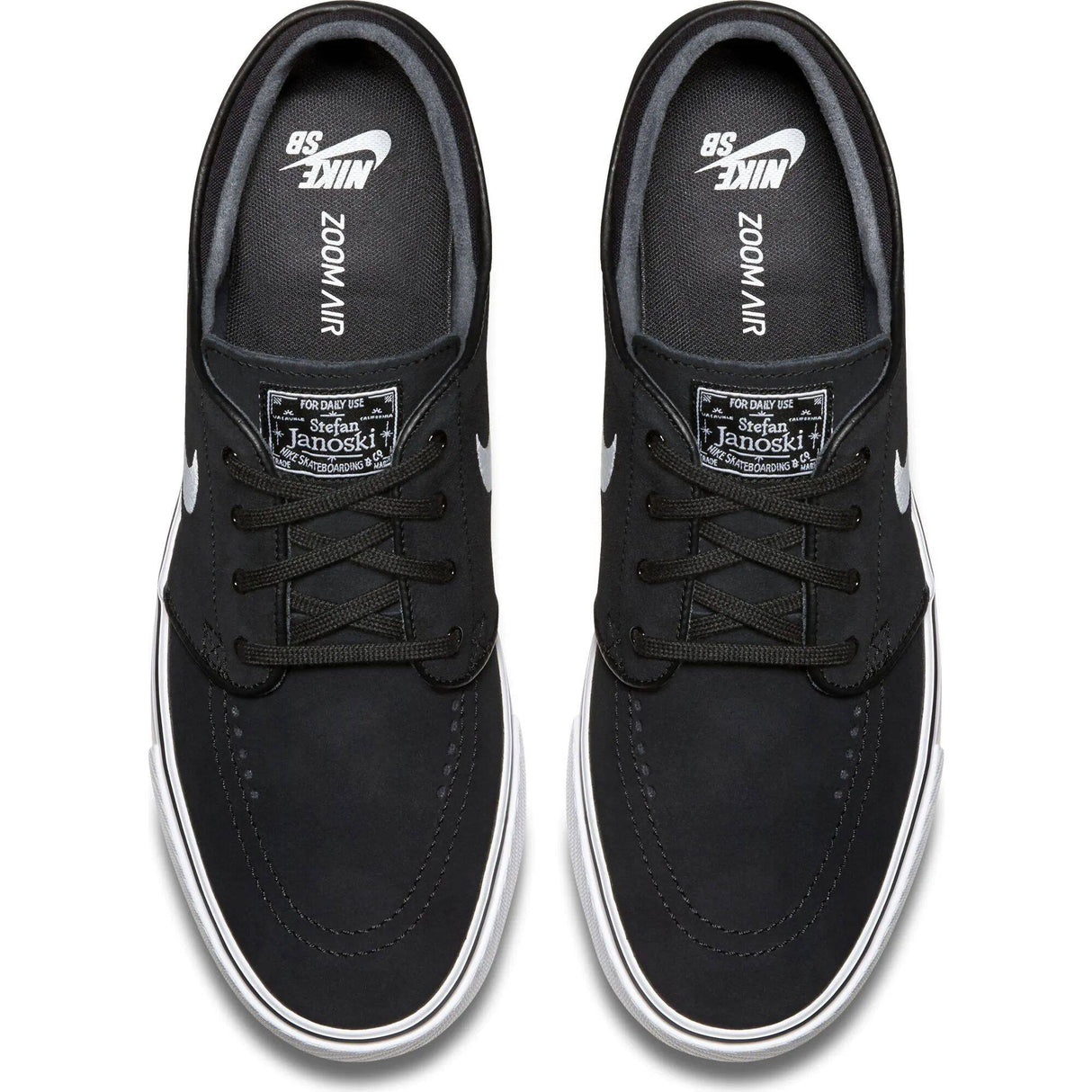 Nike SB Zoom Stefan Janoski Skate Shoes - Black/White