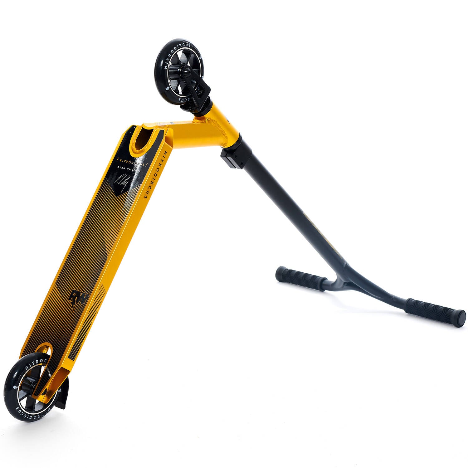 Nitro Circus RW Replica Alloy Core Stunt Scooter - Ano Gold/Gloss Black/Satin Black