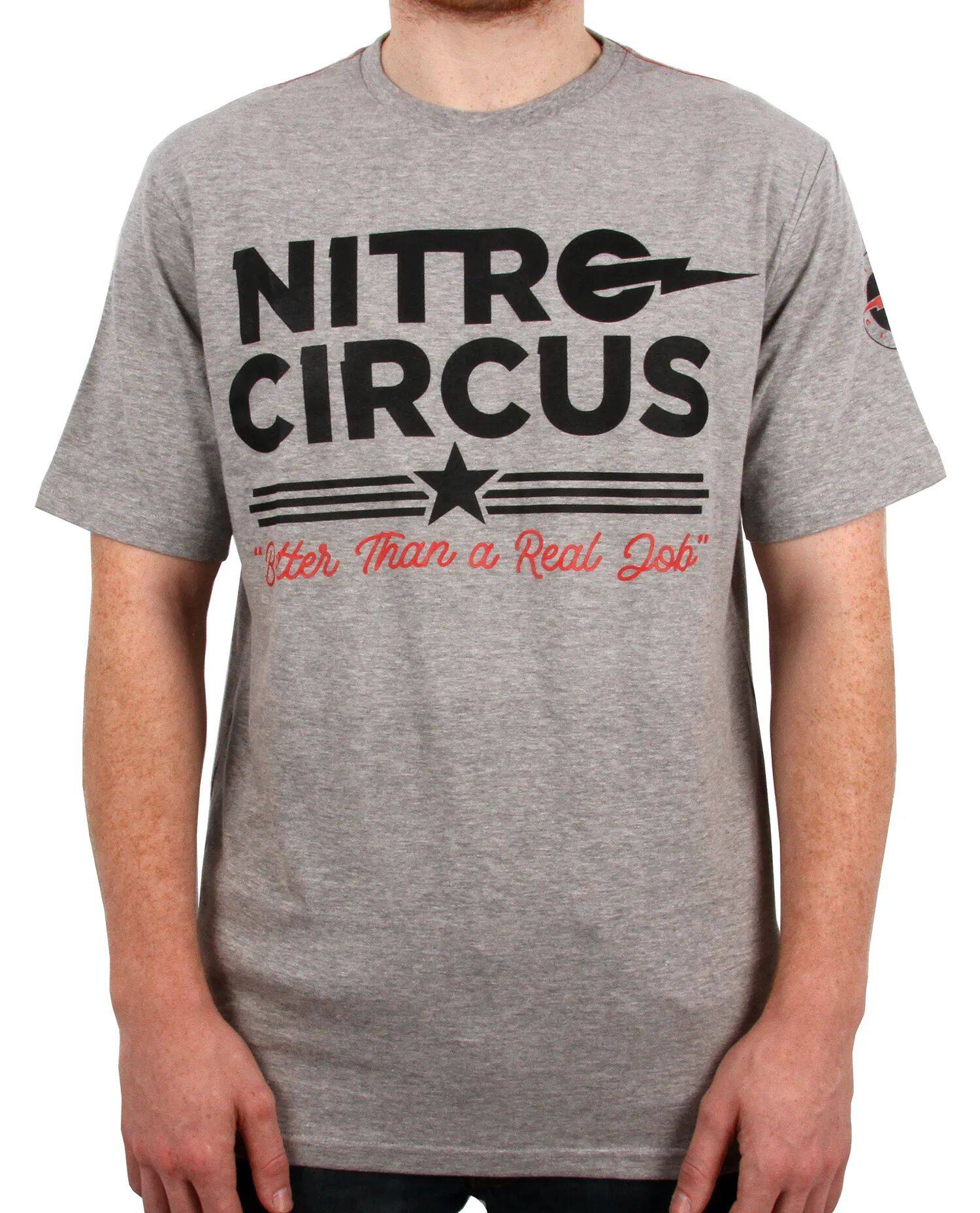 Nitro Circus U.S. Barmy T Shirt - Heather Grey