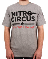 Nitro Circus U.S. Barmy T Shirt - Heather Grey Medium