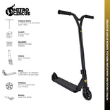 Nitro Circus RW Signature REPLICA Junior Stunt Scooter - Satin Black/Gloss Black/Satin Black