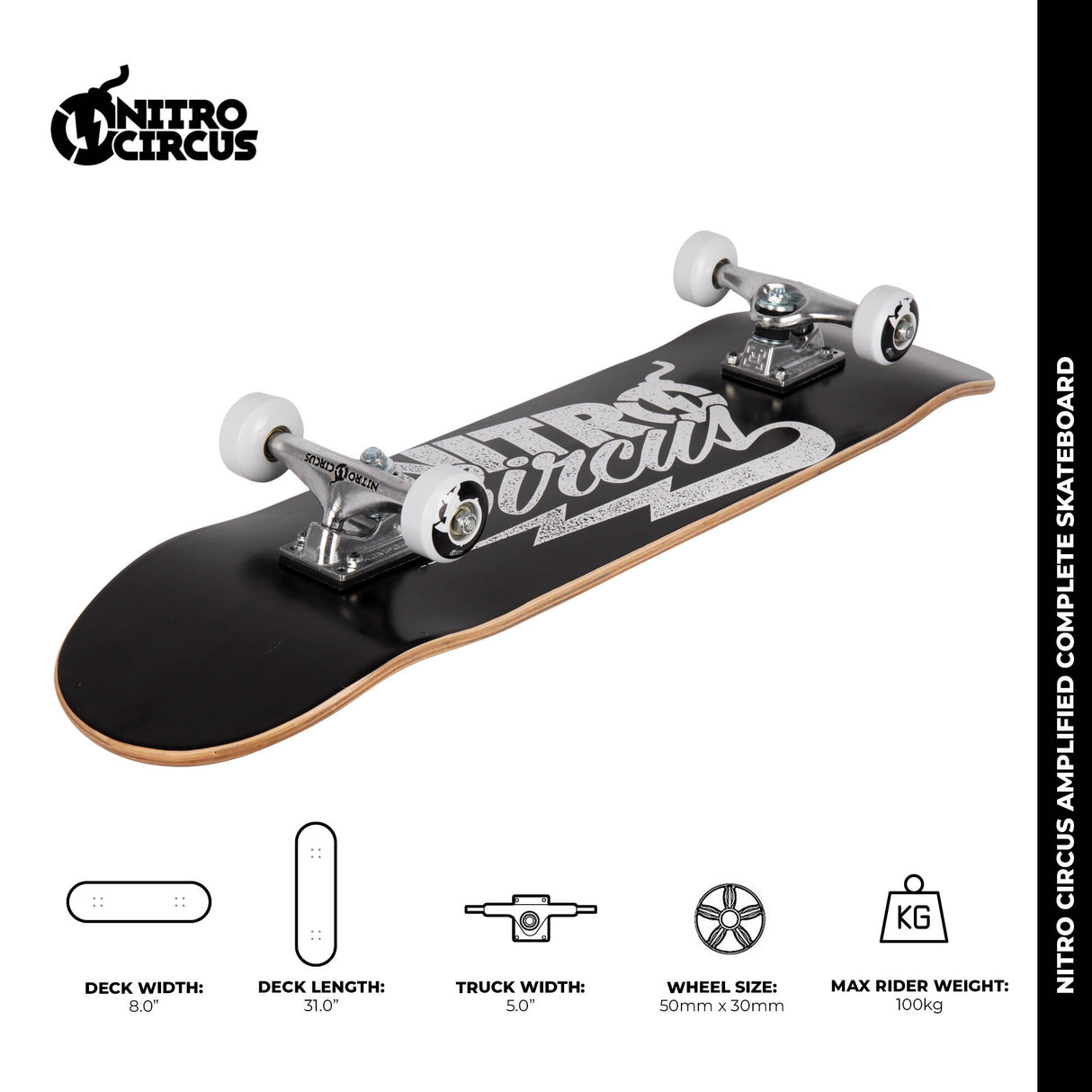 Nitro Circus Complete Skateboard 8" - Amplified