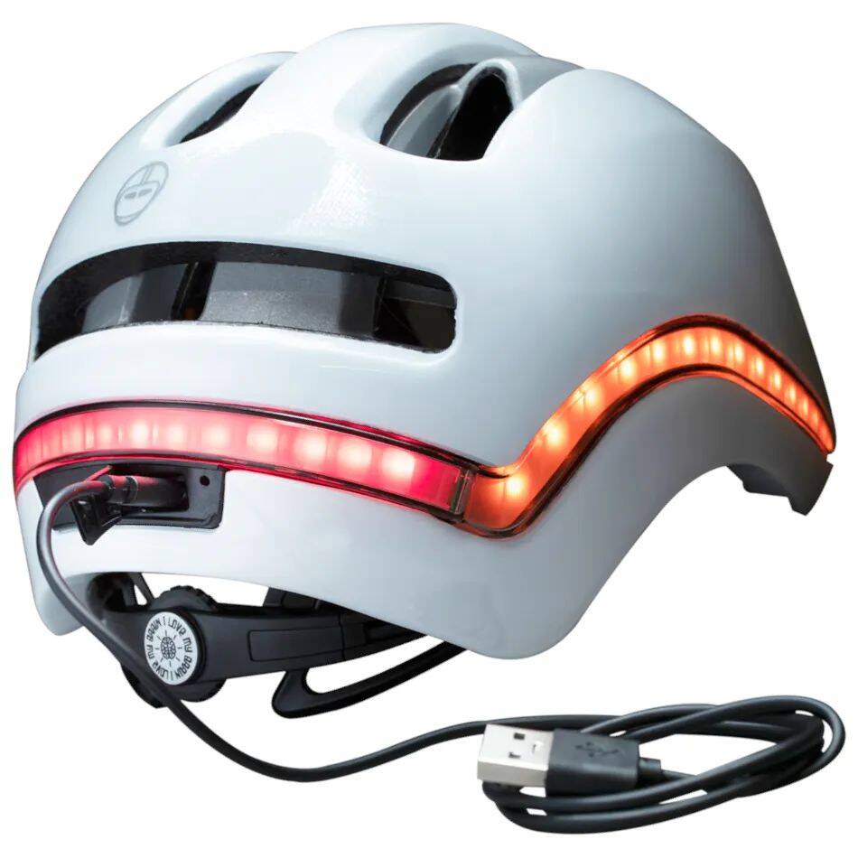 Nutcase Vio MIPS LED Helmet - Blanco Gloss